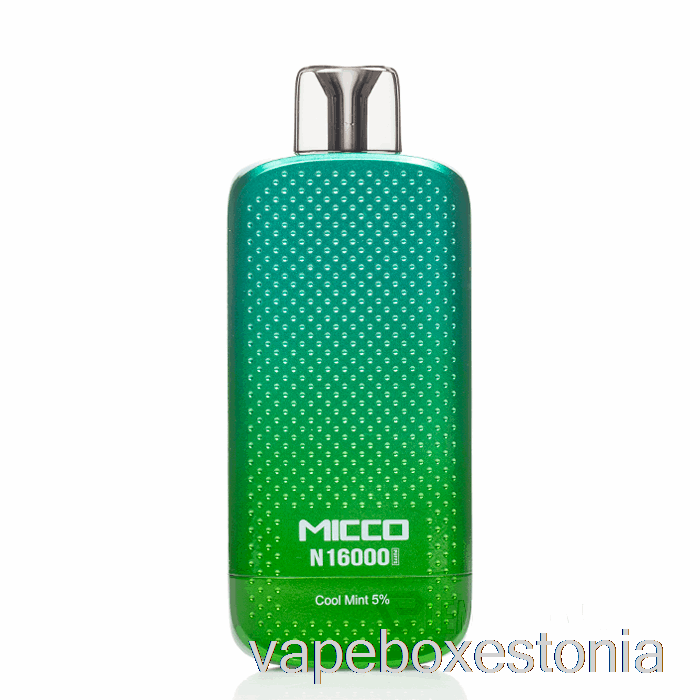 Vape Box Estonia Horizontech Micco N16000 ühekordne Lahe Piparmünt